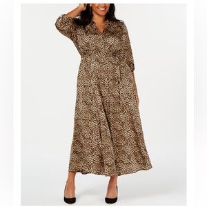 INC Internacional Plus Size Animal Print Dress 18W